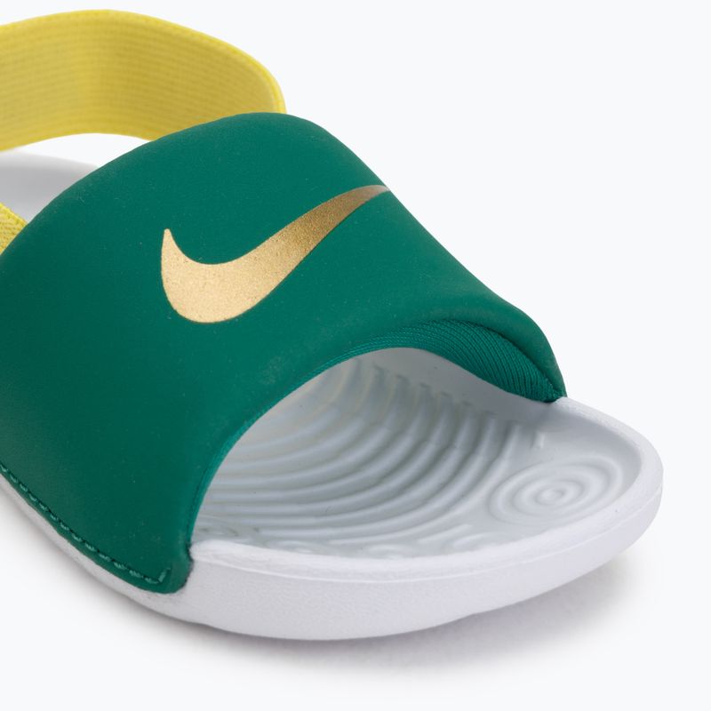 Vaikiškos šlepetės Nike Kawa malachite/sonic yellow 7