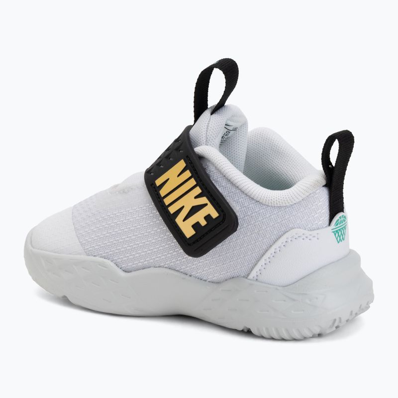 Vaikiški batai Nike Team Hustle D 12 white/black/clear emerald/topaz gold 3