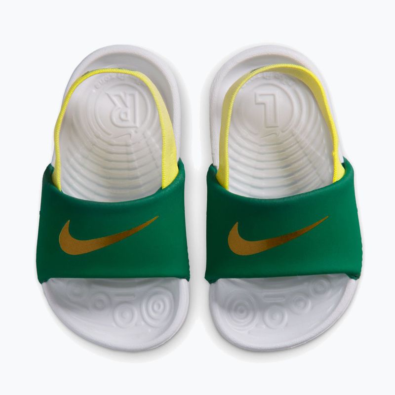 Vaikiškos šlepetės Nike Kawa malachite/sonic yellow 5