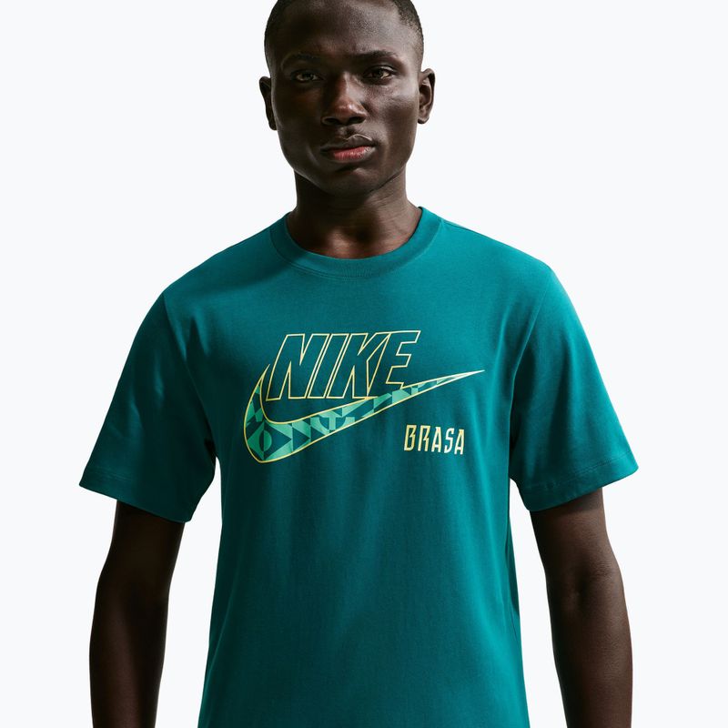 Vyriški futbolo marškinėliai Nike Brazil Soccer geode teal 4