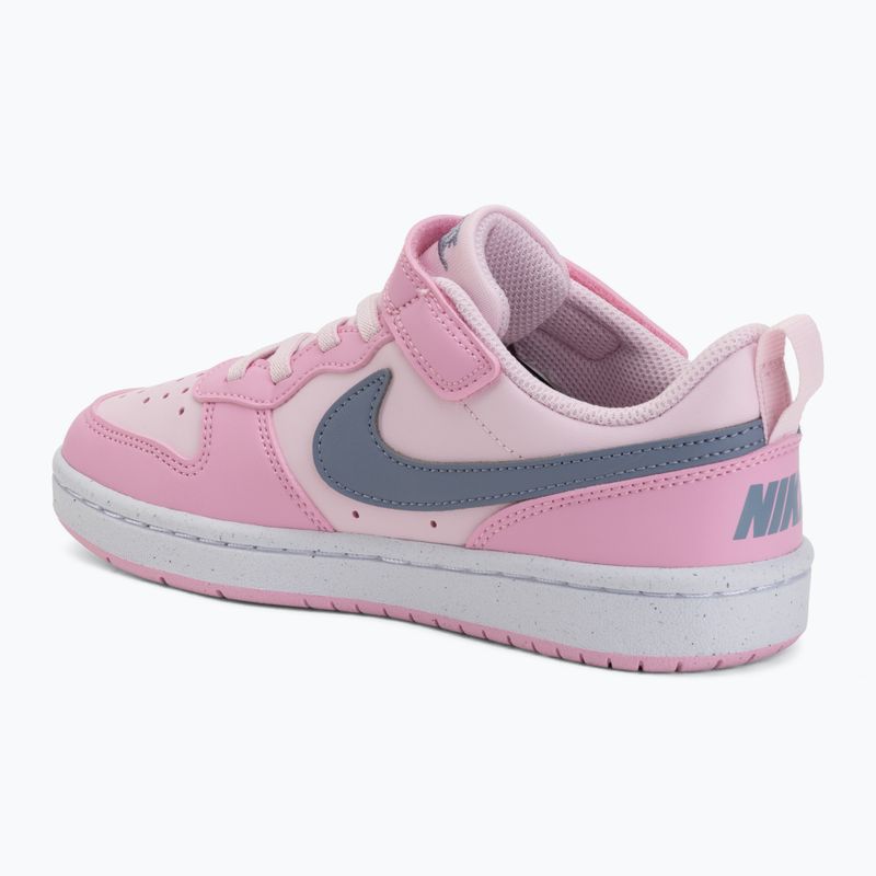 Vaikiški batai Nike Court Borough Low Recraft pink foam/pink rise/white/ashen slate 3