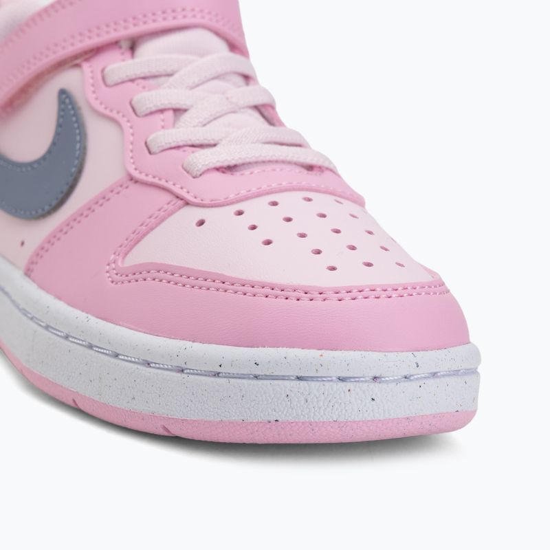 Vaikiški batai Nike Court Borough Low Recraft pink foam/pink rise/white/ashen slate 7