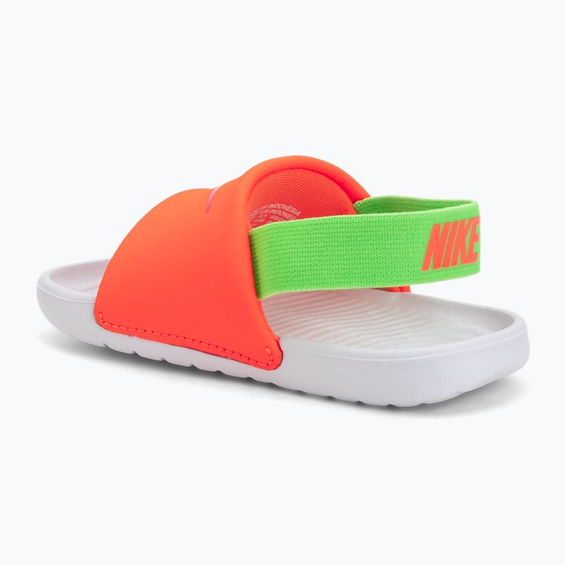 Vaikiškos šlepetės Nike Kawa total orange/green strike 3