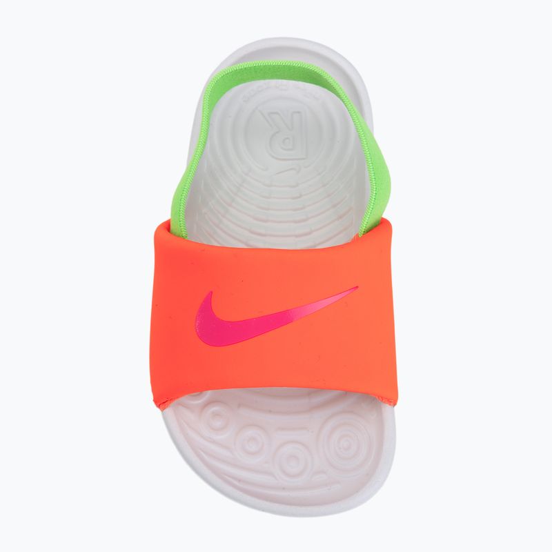 Vaikiškos šlepetės Nike Kawa total orange/green strike 5