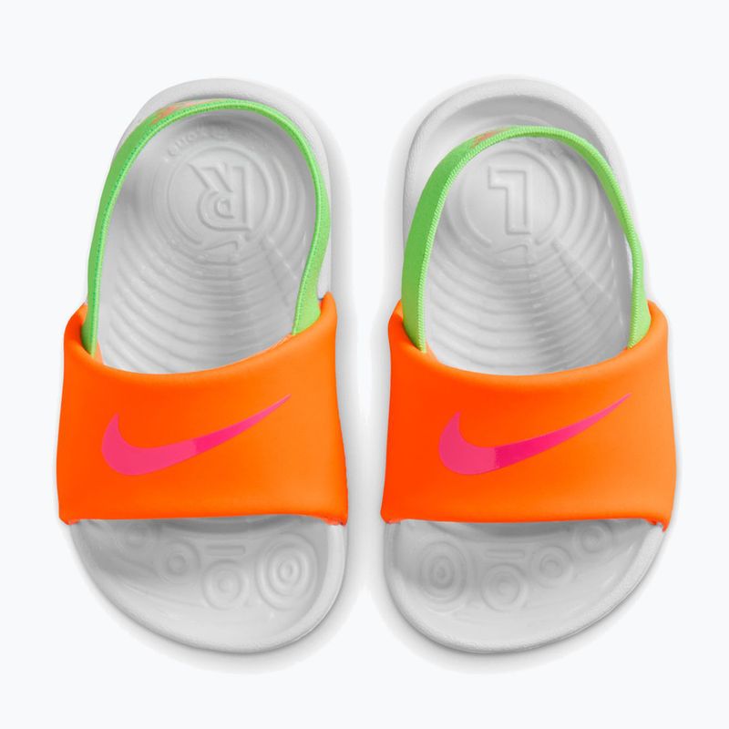 Vaikiškos šlepetės Nike Kawa total orange/green strike 5