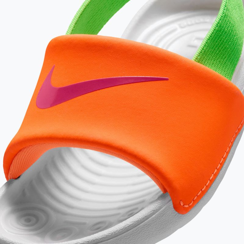 Vaikiškos šlepetės Nike Kawa total orange/green strike 7