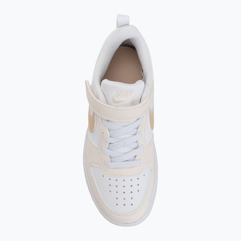 Vaikiški batai Nike Court Borough Low white/chalk/white/shimmer 5
