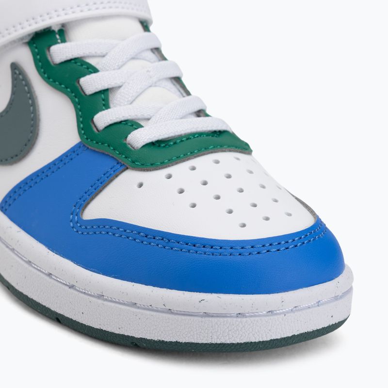 Vaikiški batai Nike Court Borough Low Recraft white/malachite/mineral slate 7