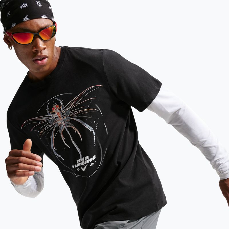 Vyriški bėgimo marškinėliai Nike Dri-Fit Running black 4