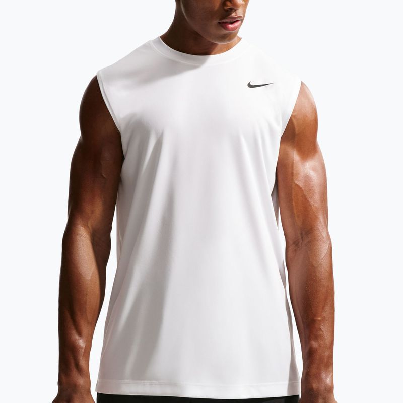 Vyriški treniruočių marškinėliai Nike Dri-FIT Sleeveless Training Top white/black