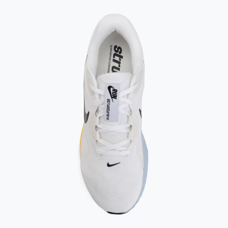 Vyriški bėgimo batai Nike Structure 26 white/hydrogen blue/total orange/black 5