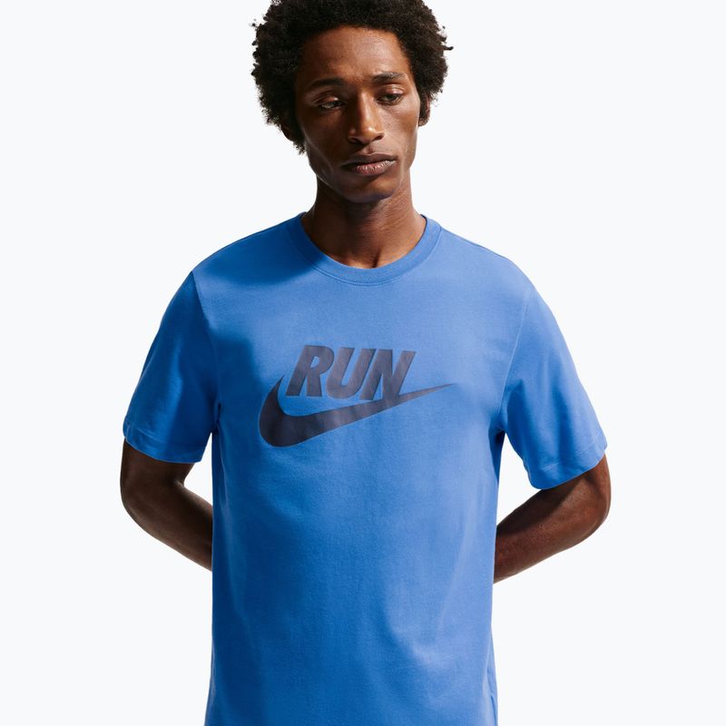 Vyriški bėgimo marškinėliai Nike Dri-Fit Running blue crystal/thunder blue 4
