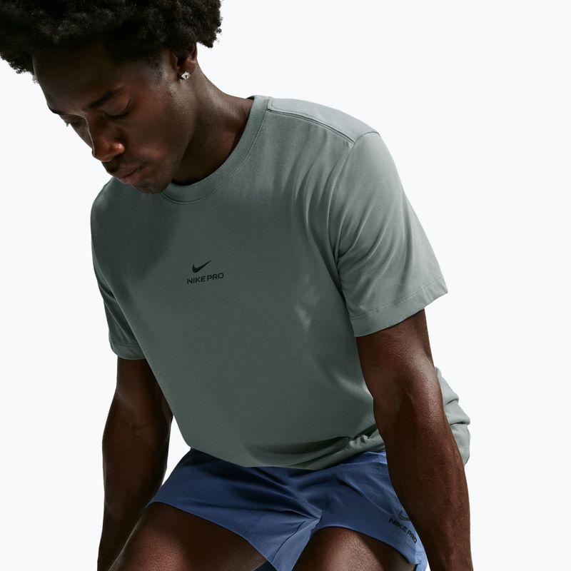 Vyriški treniruočių marškinėliai Nike Pro Dri-Fit smoke grey/black 4