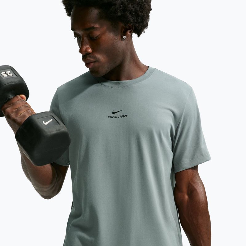 Vyriški treniruočių marškinėliai Nike Pro Dri-Fit smoke grey/black 5