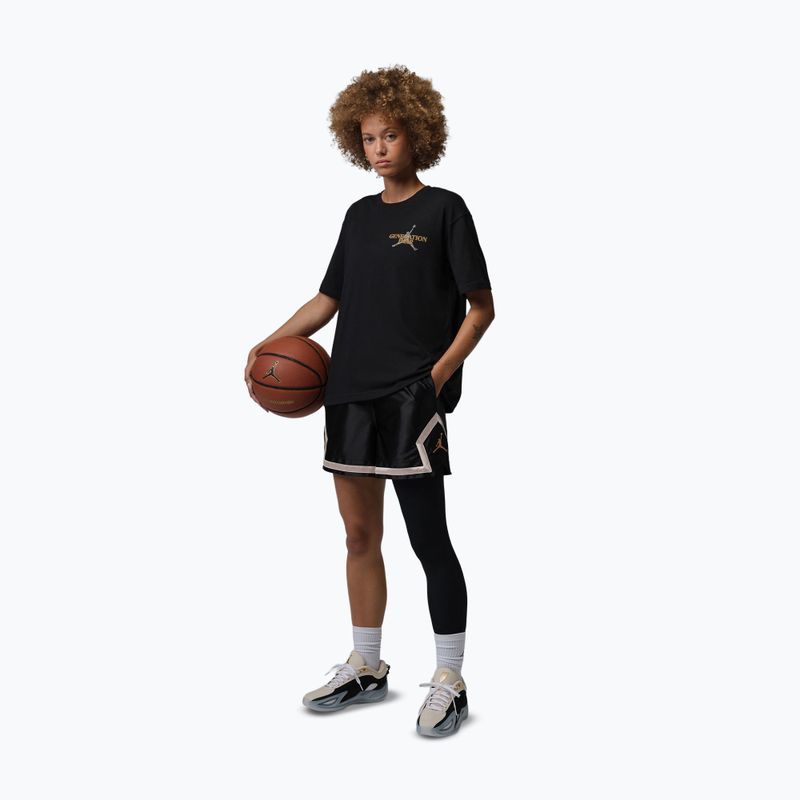 Moteriški krepšinio šortai  Jordan Sport Diamond 4" black/metallic gold 2