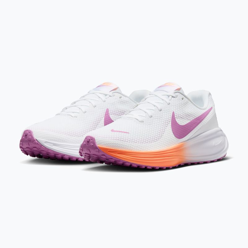 Moteriški bėgimo batai Nike Revolution 8 white/orange pulse/light magenta 3