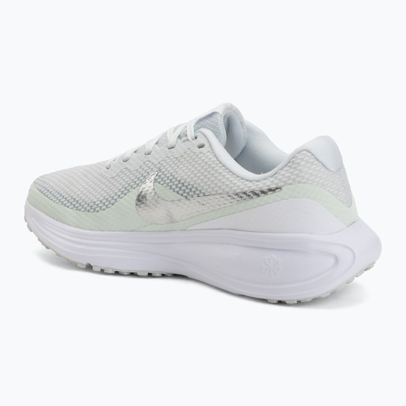 Moteriški bėgimo batai Nike Revolution 8 off white/barely green/metallic silver 3
