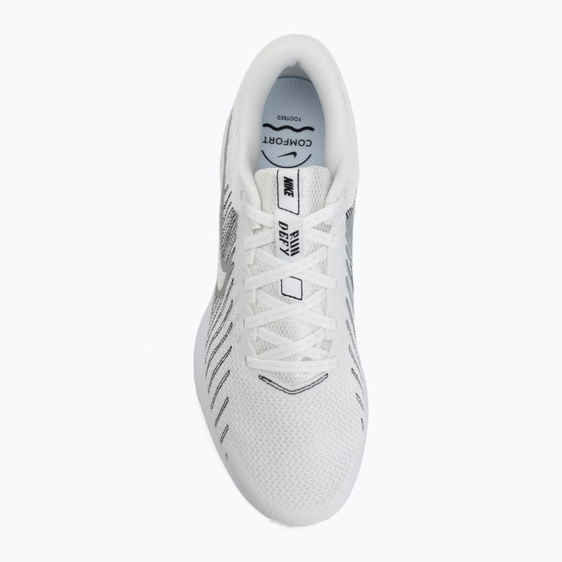 Vyriški bėgimo batai Nike Run Defy summit white/white/black/metallic silver 5