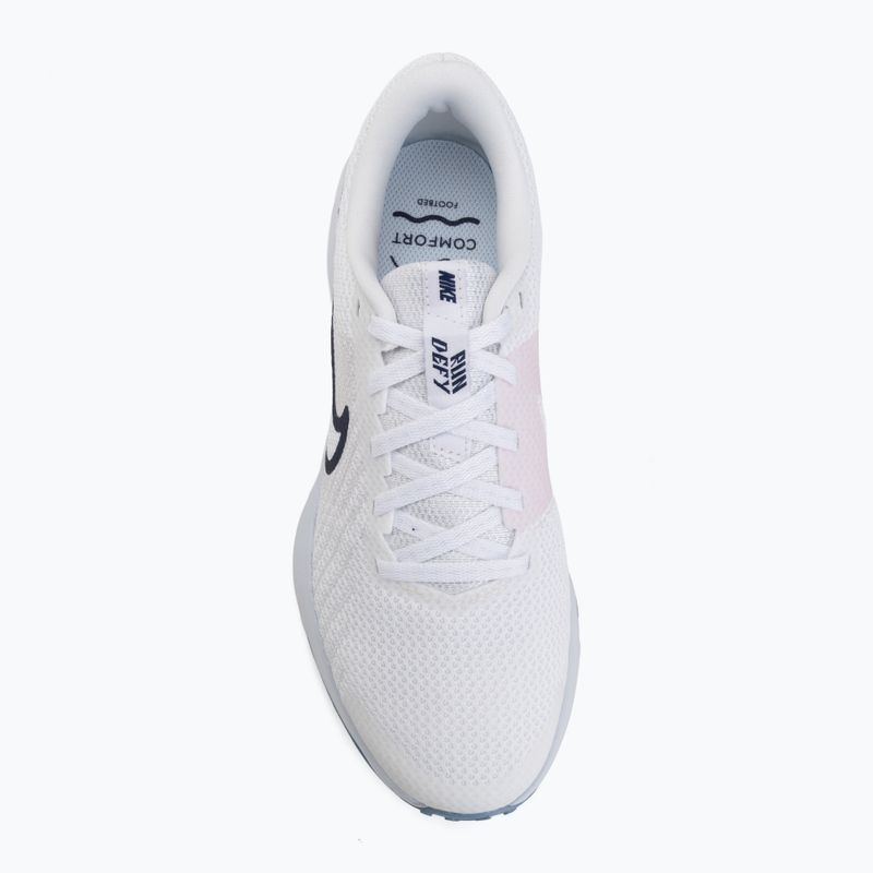 Moteriški bėgimo batai Nike Run Defy white/football grey/work blue/blue void 5