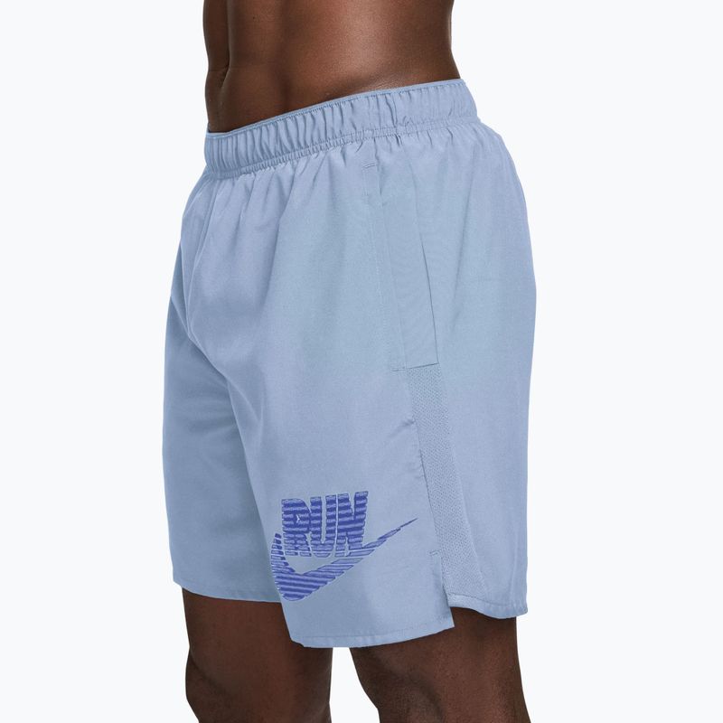 Vyriški bėgimo šortai Nike Challenger Dri-Fit Brief-Lined 7" blue hydrogen/lapis 3