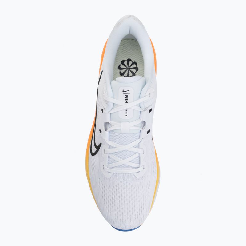 Vyriški bėgimo batai Nike Quest 6 white/blue crystal/total orange/off noir 5