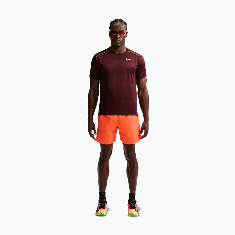 Vyriški bėgimo šortai Nike Miler Dri-Fit Brief Lined7" total orange 2