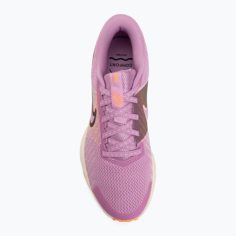 Moteriški bėgimo batai Nike Run Defy light magenta/chalk/orange pulse/black 5