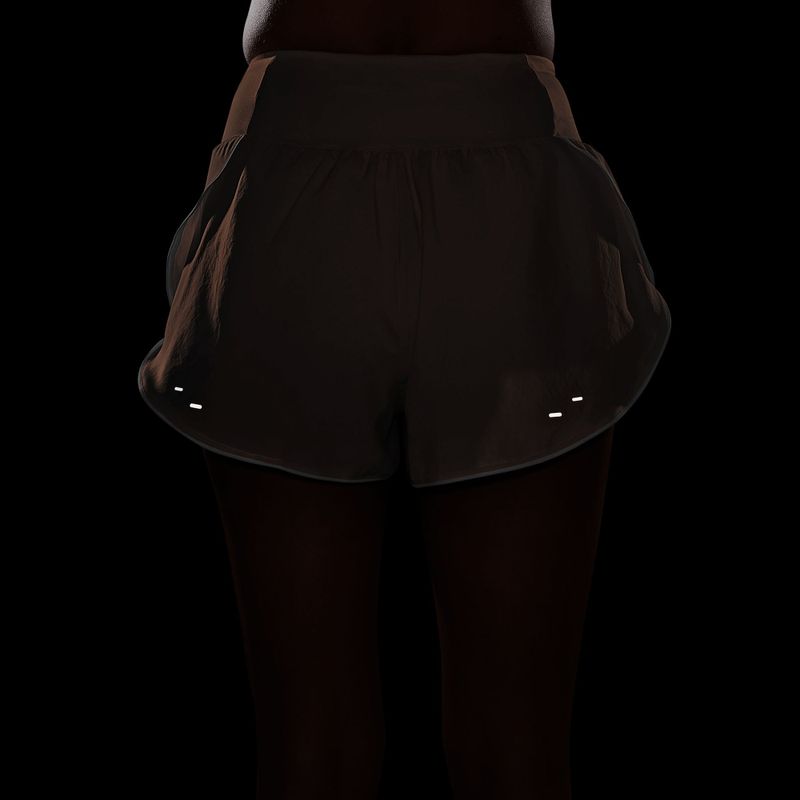 Moteriški bėgimo šortai Nike Tempo Swoosh Dri-Fit Mid-Rise Brief-Lined orange pulse/white 7