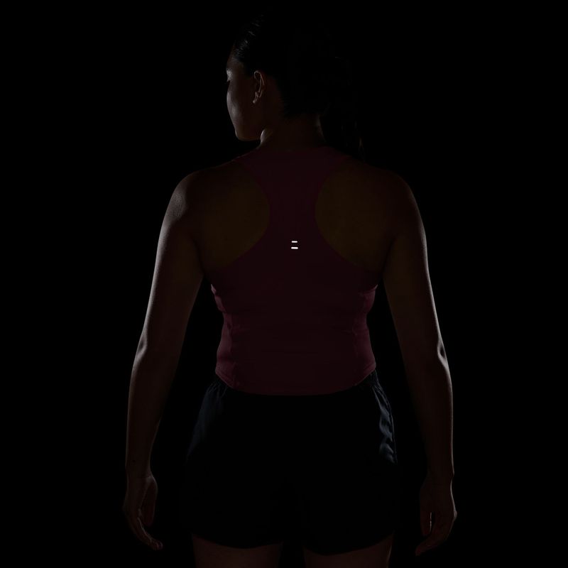 Moteriški bėgimo marškinėliai Nike Swoosh Run Dri-Fit peony/photon dust/white 6