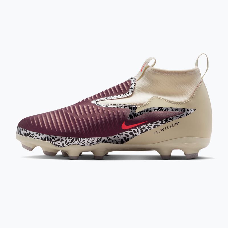 Vaikiški futbolo bateliai Nike United Jr. Phantom 6 High Academy MG burgundy crush/fossil/university red 2