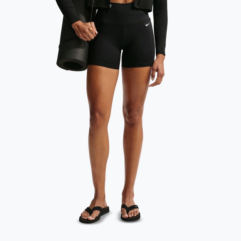 Moteriški šortai Nike One High Waisted Biker 5" black/black/white