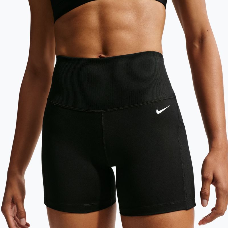 Moteriški šortai Nike One High Waisted Biker 5" black/black/white 6