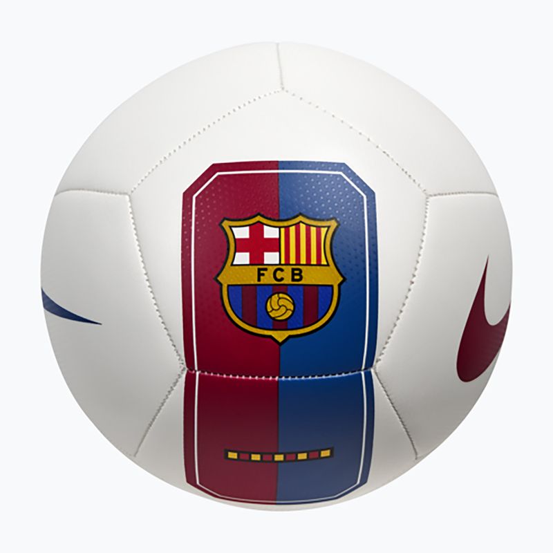 Futbolo kamuolys Nike Pitch FC Barcelona white/cardinal red size 5 2