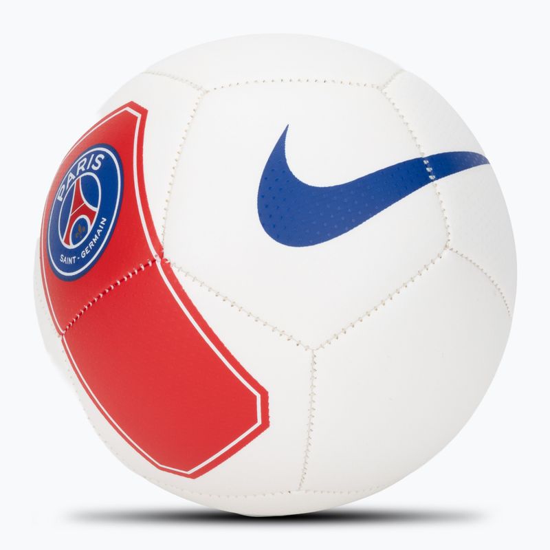 Mini futbolo kamuolys Nike Skills Paris-Saint Germain white/university red size 1 2