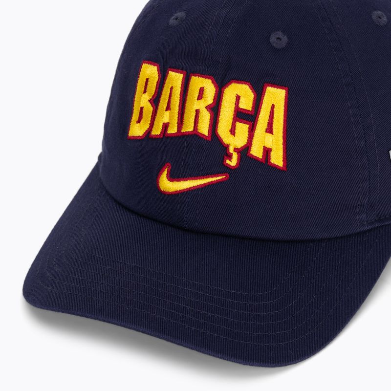 Kepuraitė su snapeliu vaikams Nike FC Barcelona Club Cotton blackened blue 3