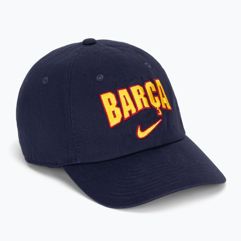 Kepurė su snapeliu Nike FC Barcelona Club Cotton blackened blue