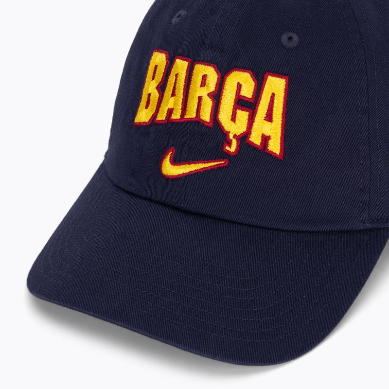 Kepurė su snapeliu Nike FC Barcelona Club Cotton blackened blue 3
