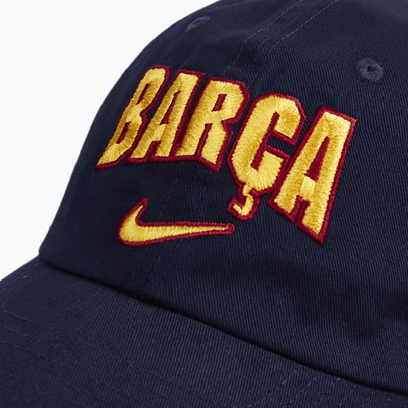 Kepurė su snapeliu Nike FC Barcelona Club Cotton blackened blue 4