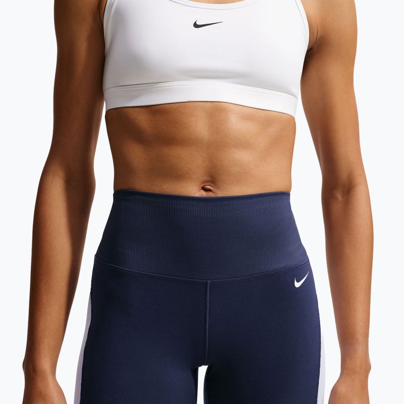 Moteriški šortai Nike One High Waisted Biker 5" midnight navy/hydrogen blue/white 5