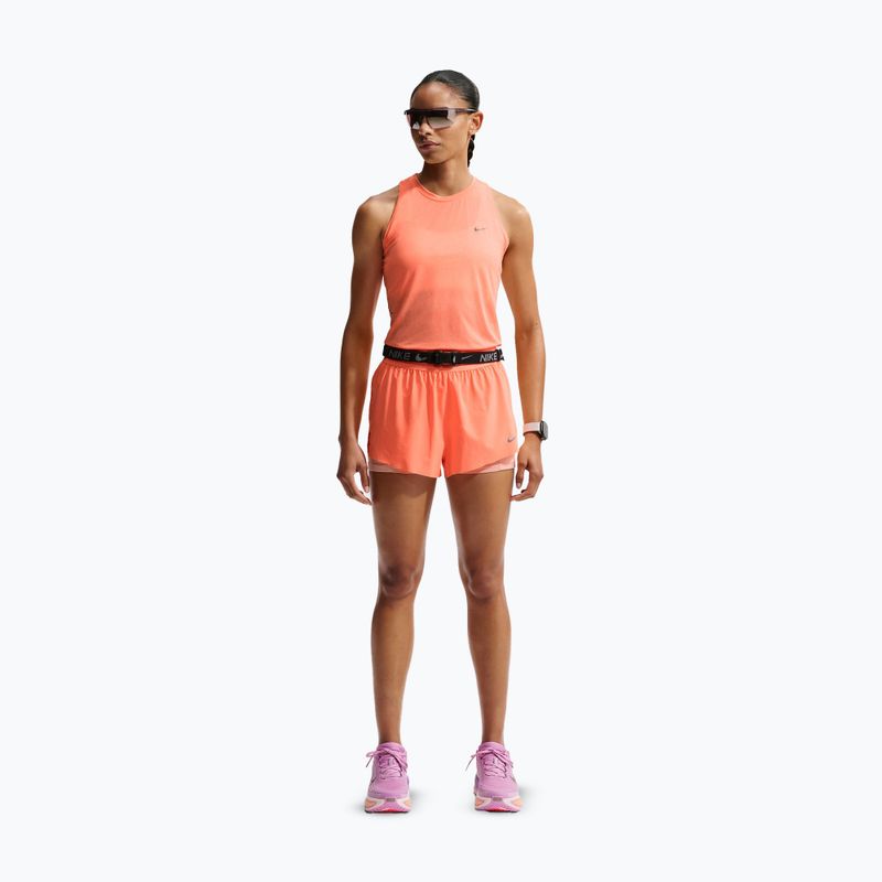 Moteriški bėgimo šortai Nike Swift Mid-Rise 2in1 orange pulse 2