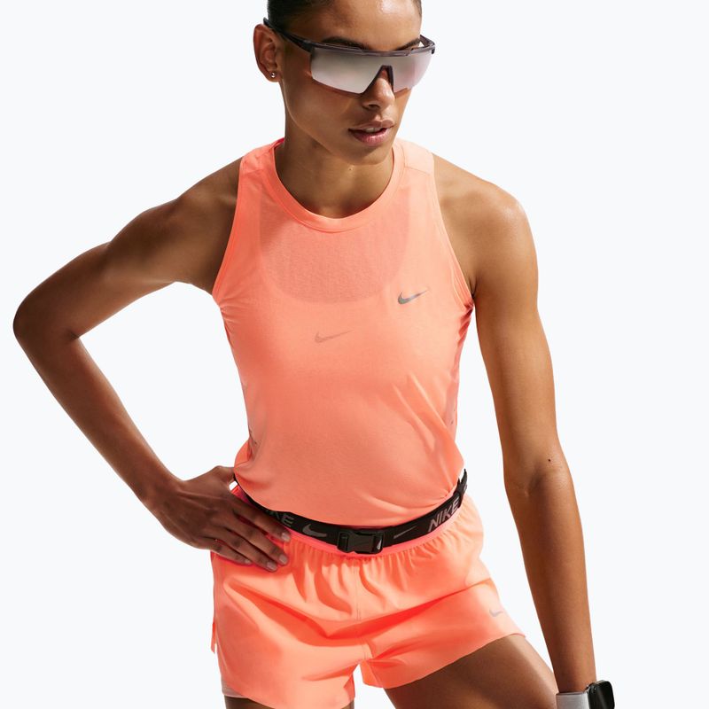Moteriški bėgimo marškinėliai Nike Swift Breathe Dri-Fit orange pulse/photon dust 6
