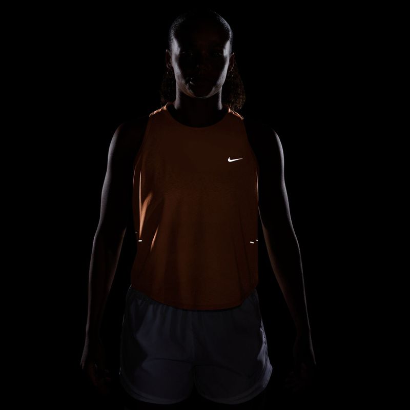 Moteriški bėgimo marškinėliai Nike Swift Breathe Dri-Fit orange pulse/photon dust 7
