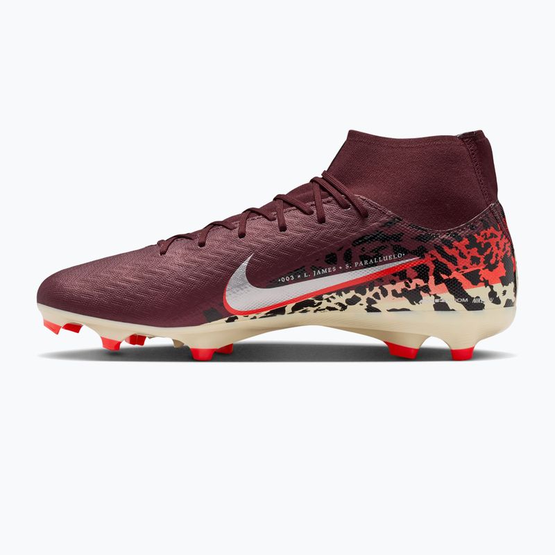 Vyriški futbolo bateliai Nike United Mercurial Superfly 10 Academy MG burgundy crush/metallic silver 2