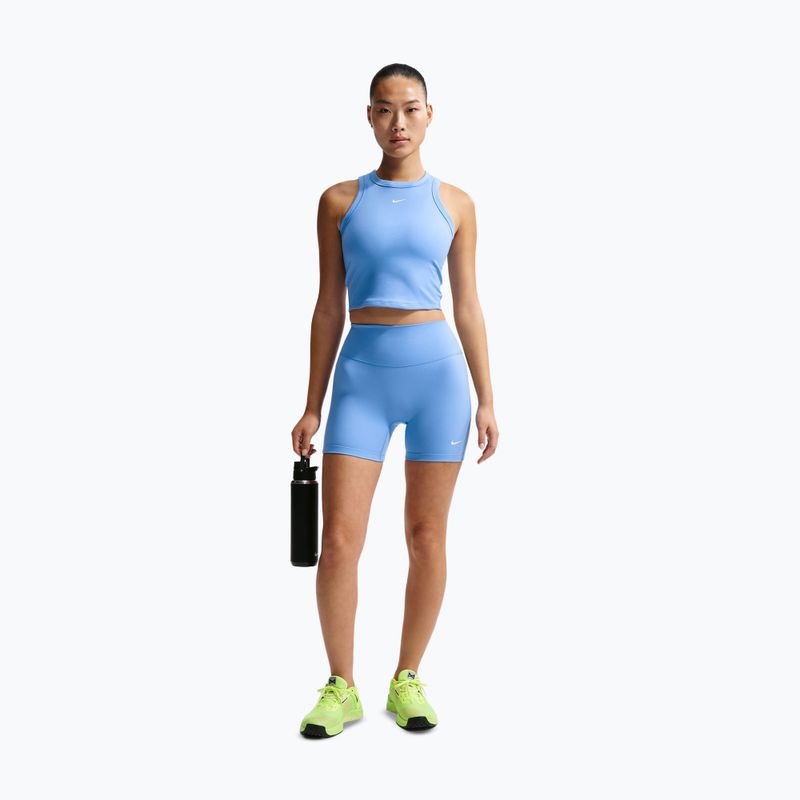 Moteriški marškinėliai Nike One Fitted Dri-Fit Cropped Tank thunder university blue/white 2