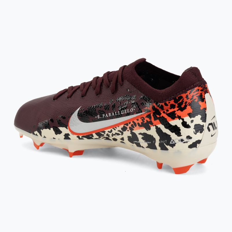 Vaikiški futbolo bateliai Nike United Jr. Mercurial Vapor 16 Pro FG burgundy crush/metallic silver 3