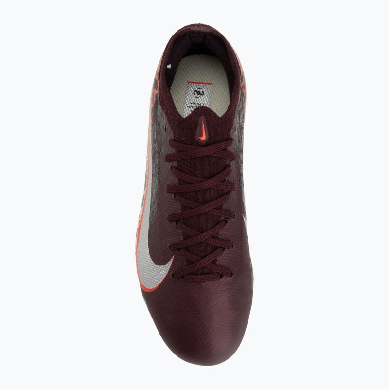 Vaikiški futbolo bateliai Nike United Jr. Mercurial Vapor 16 Pro FG burgundy crush/metallic silver 5