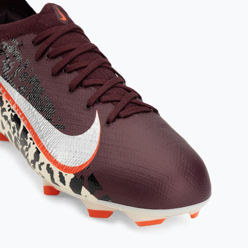 Vaikiški futbolo bateliai Nike United Jr. Mercurial Vapor 16 Pro FG burgundy crush/metallic silver 7