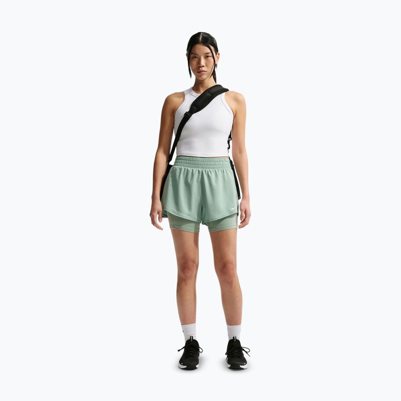 Moteriški šortai Nike One Dri-Fit High-Waisted 3" 2In1 steam/white 2