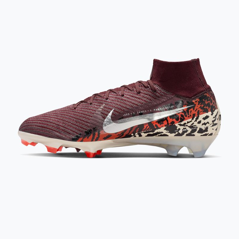 Vyriški futbolo bateliai Nike United Superfly 10 Elite burgundy crush/university red/fossil/metal silver 2