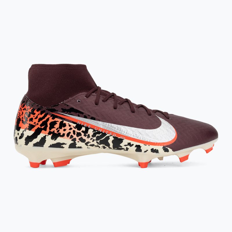 Vyriški futbolo bateliai Nike United Mercurial Superfly 10 Academy MG burgundy crush/metallic silver 2
